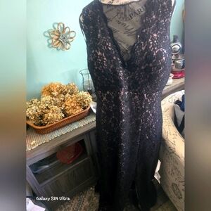 Evening Blk Lace Gown NWT sz 14w